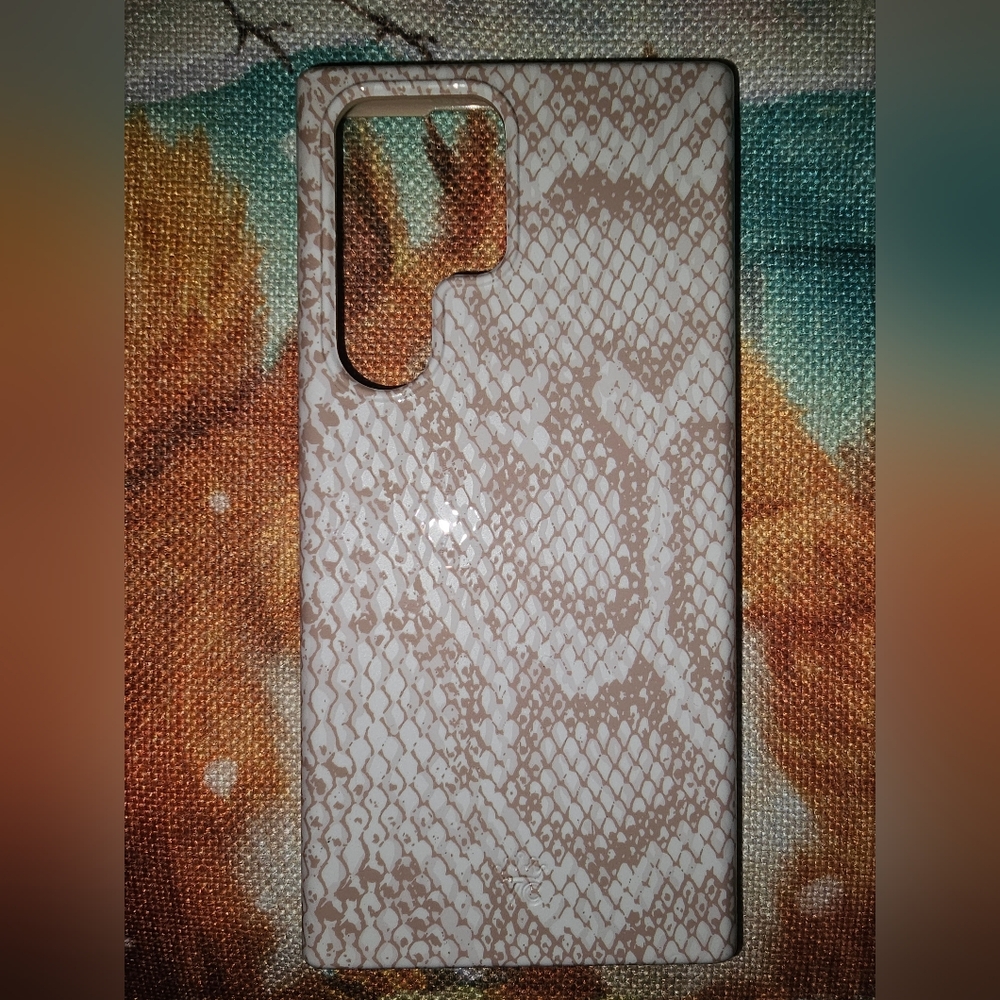 Samsung Galaxy S23 Ultra Velvet Caviar Snakeprint Case - New